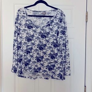 🎃EUC J Jill long sleeve tee xl